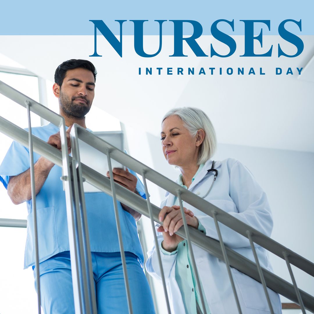 Nurses and Doctor Collaborating on International Nurses Day