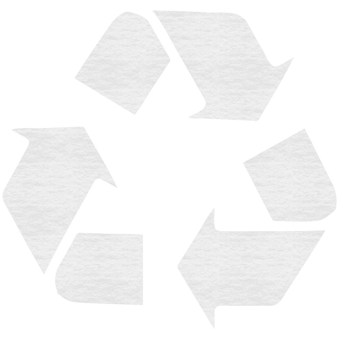 White Recycling Icon Transparent Background Eco Symbol