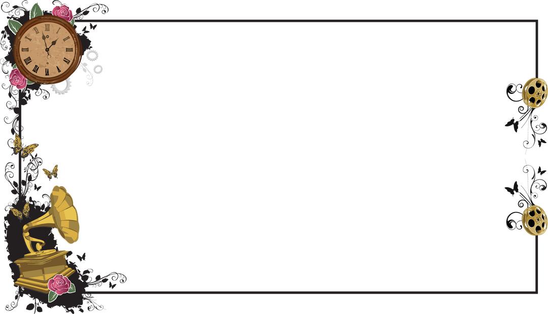 Vintage Nostalgic Frame with Transparent Theme