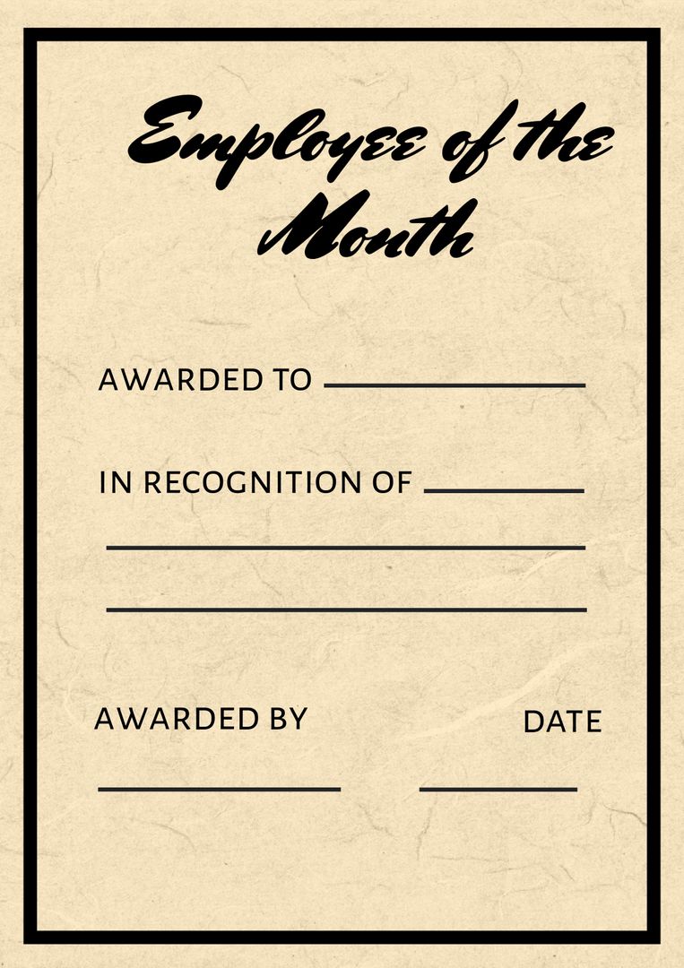 Vintage-style certificate boosts morale by honoring top employees and volunteers. - Download Free Stock Templates Pikwizard.com