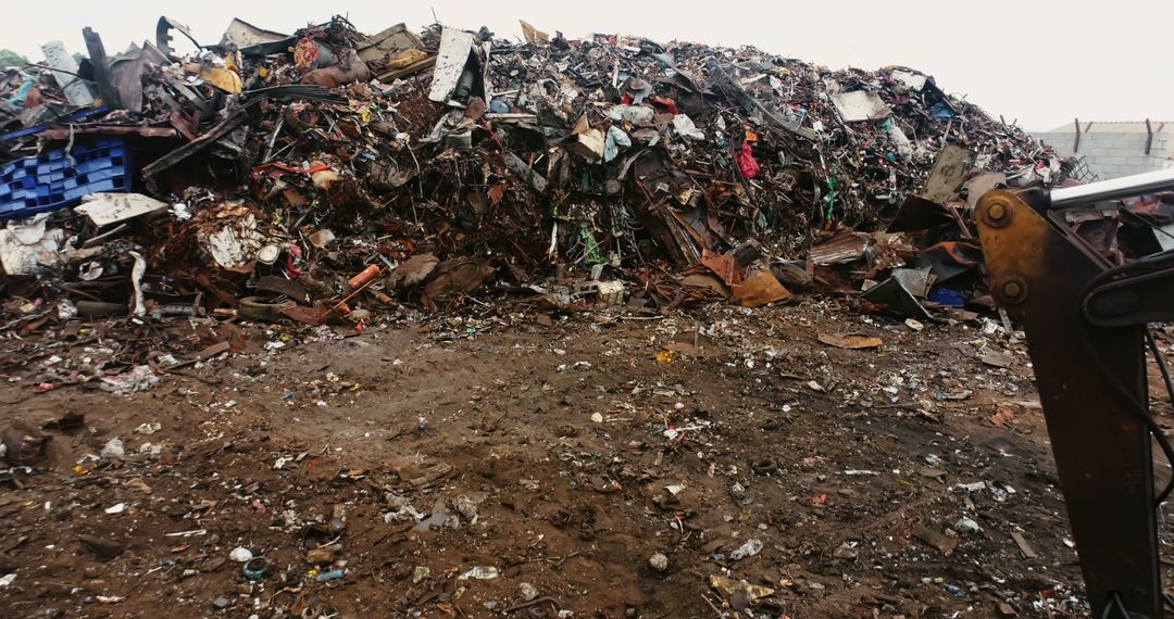 Large Scrap Metal Pile with Bulldozer in Recycling Plant - Free Images, Stock Photos and Pictures on Pikwizard.com