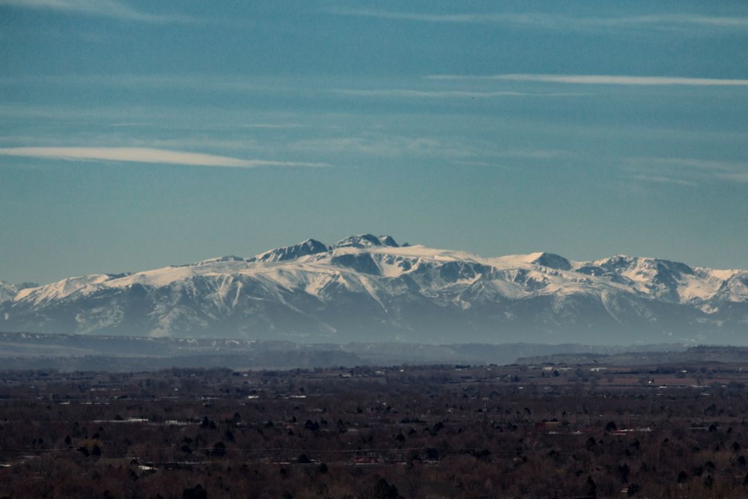 Snow-Capped Mountain Range in Clear Blue Sky - Free Images, Stock Photos and Pictures on Pikwizard.com