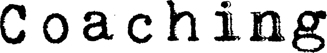 Coaching Text Black Transparent Background Digital Art