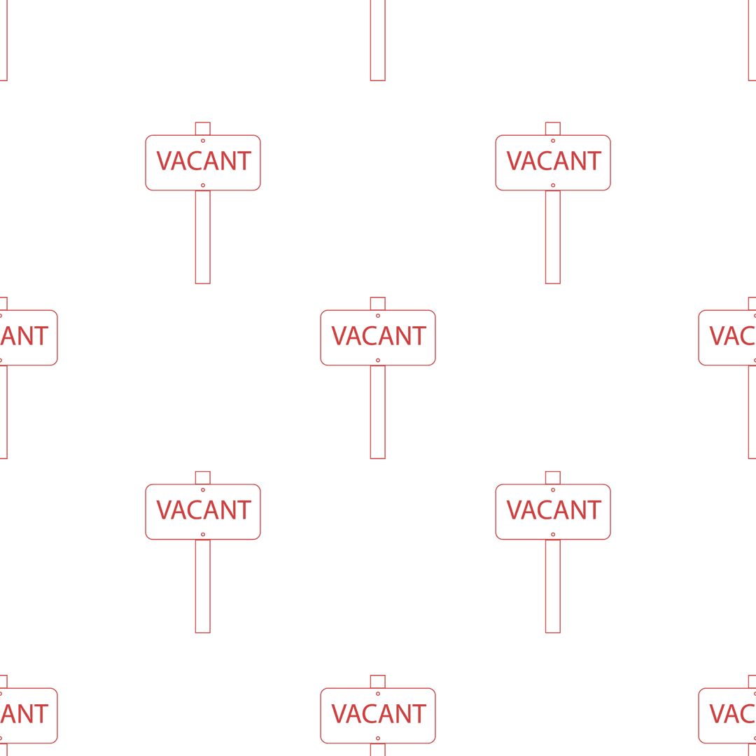 Vacant Sign Pattern on Transparent Background