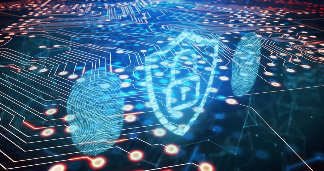 Digital data security interface with fingerprint scans