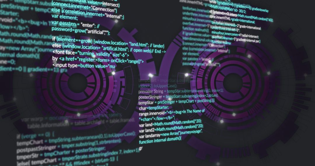 Digital Interface with Futuristic Data Scanning Concept