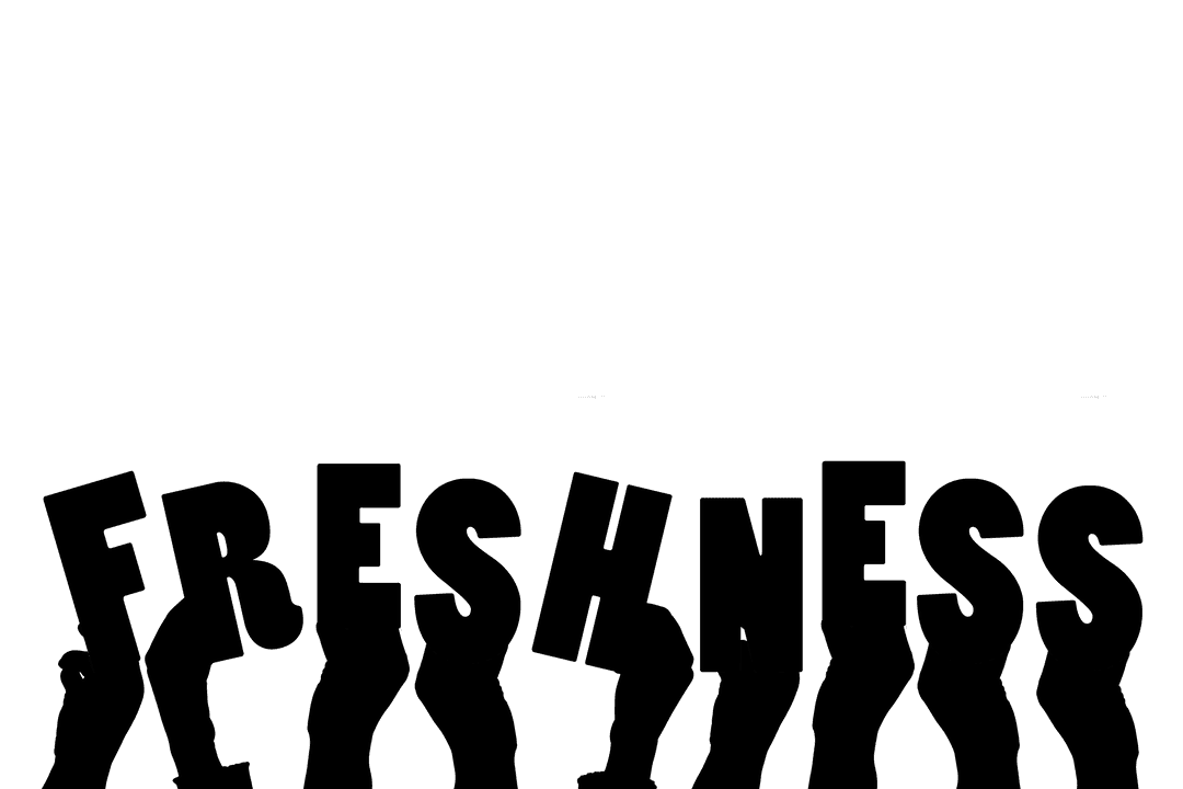 Hands Holding Fresh Glossy Letters on Transparent Background