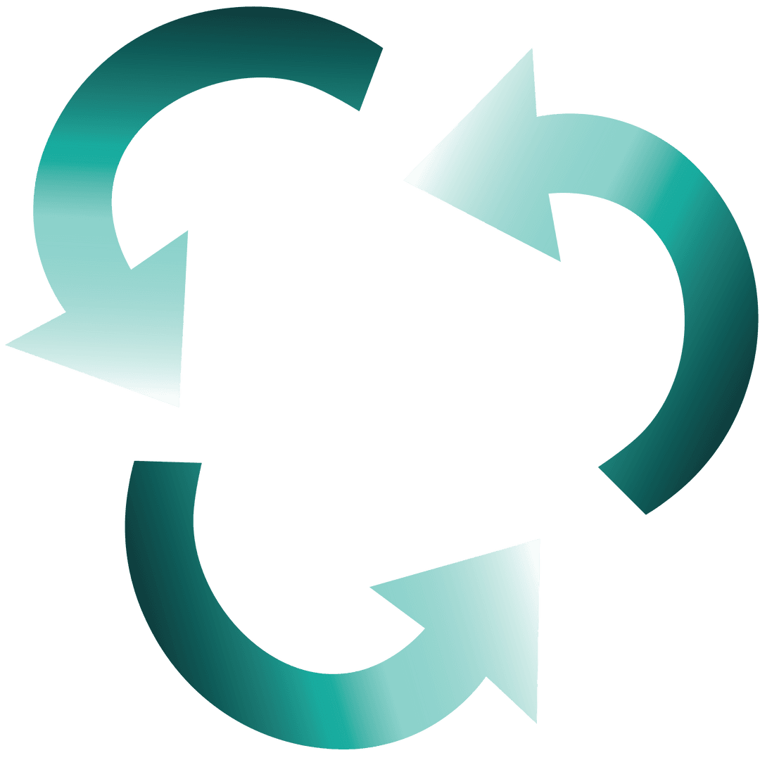 Transparent Green Arrows Cycle Vector Illustration