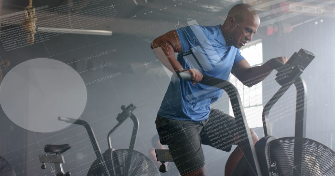 Intense Cross Training with Data Overlay in Modern Gym