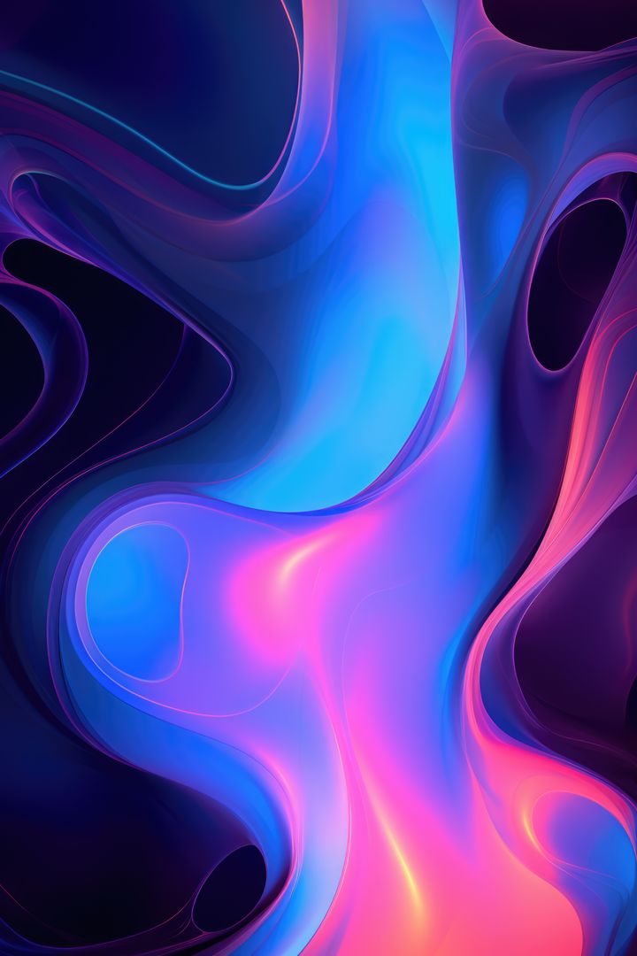Abstract Fluid Artwork with Vivid Colors - Free Images, Stock Photos and Pictures on Pikwizard.com