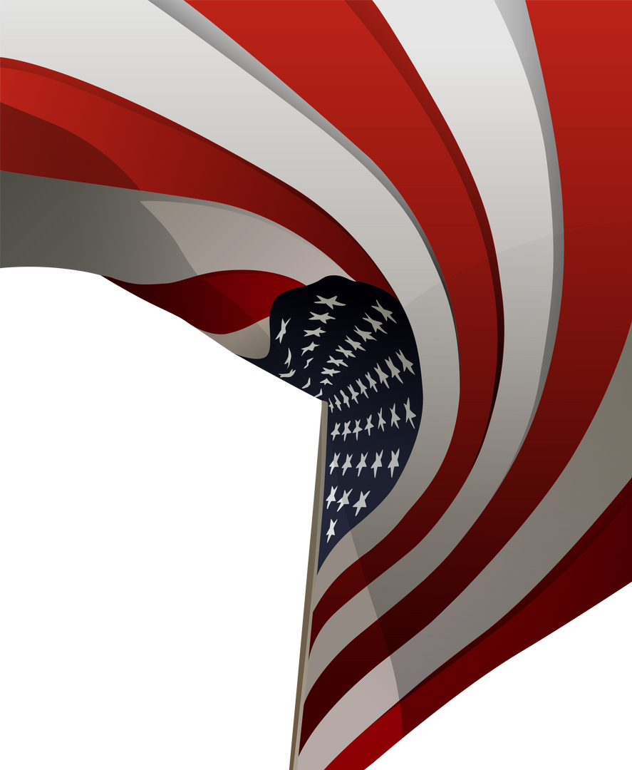 United States Flag Waving Illustration On Transparent Background - Download Free Stock Images Pikwizard.com