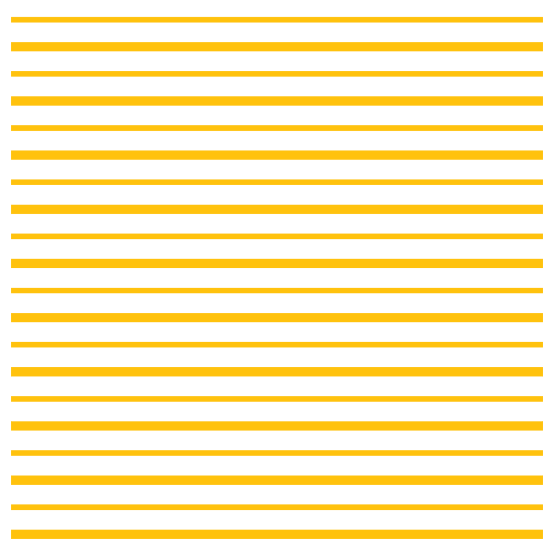 Yellow Horizontal Stripe Pattern on Transparent Background