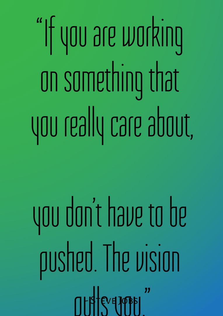 Inspirational Quote on Bold Colorful Gradient Background