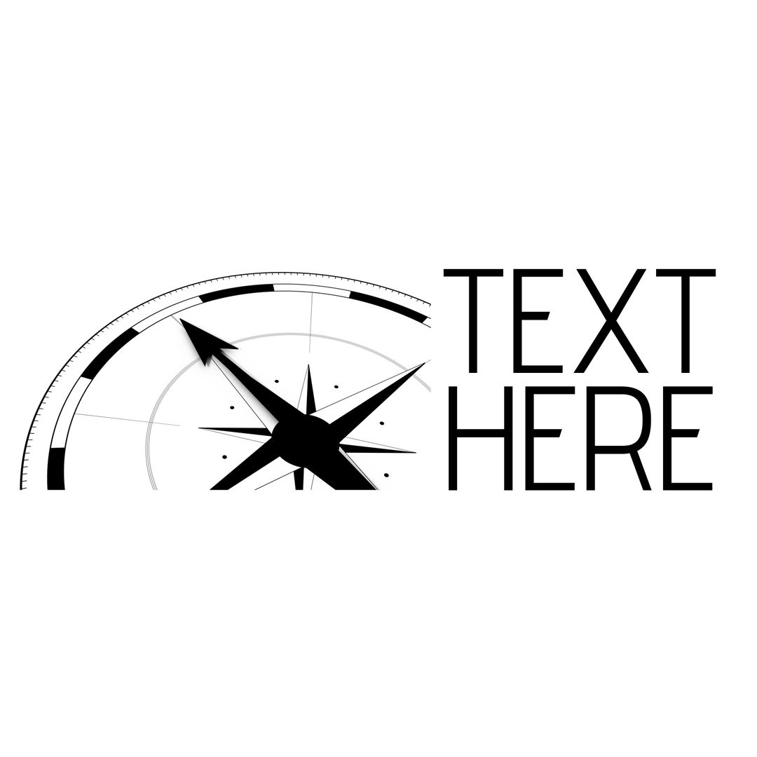 Minimalist Compass Design Symbolizing Exploration and Guidance