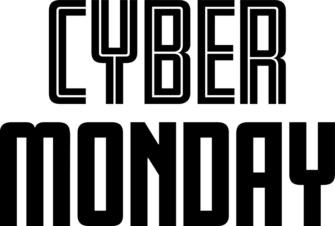 Transparent Cyber Monday Sale Digital Graphic Design