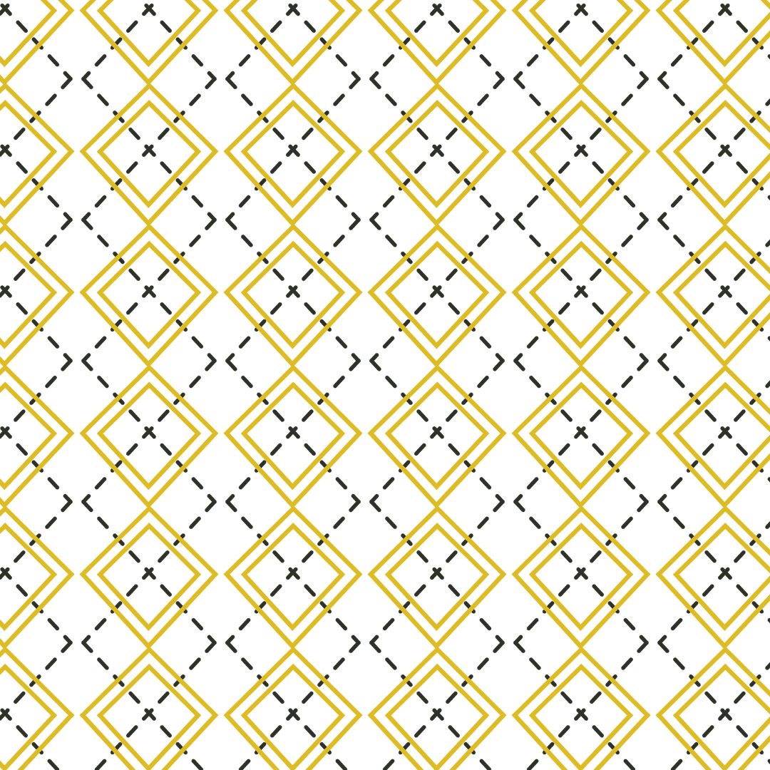Geometric Black and Orange Pattern on Transparent Background