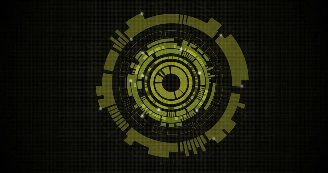 Futuristic Green Digital Interface Radar Design