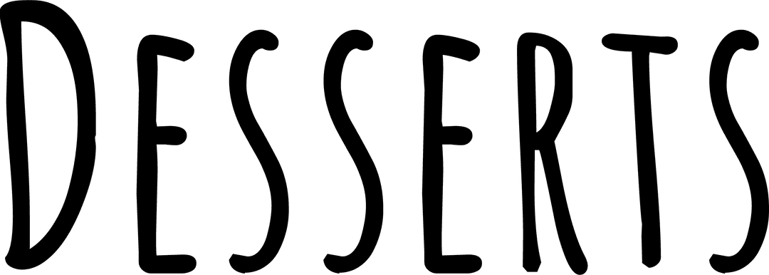 Transparent Illustrated Dessert Text for Marketing