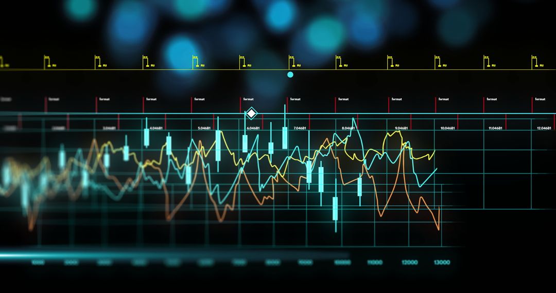 Financial Data Analysis with Futuristic Technology Interface