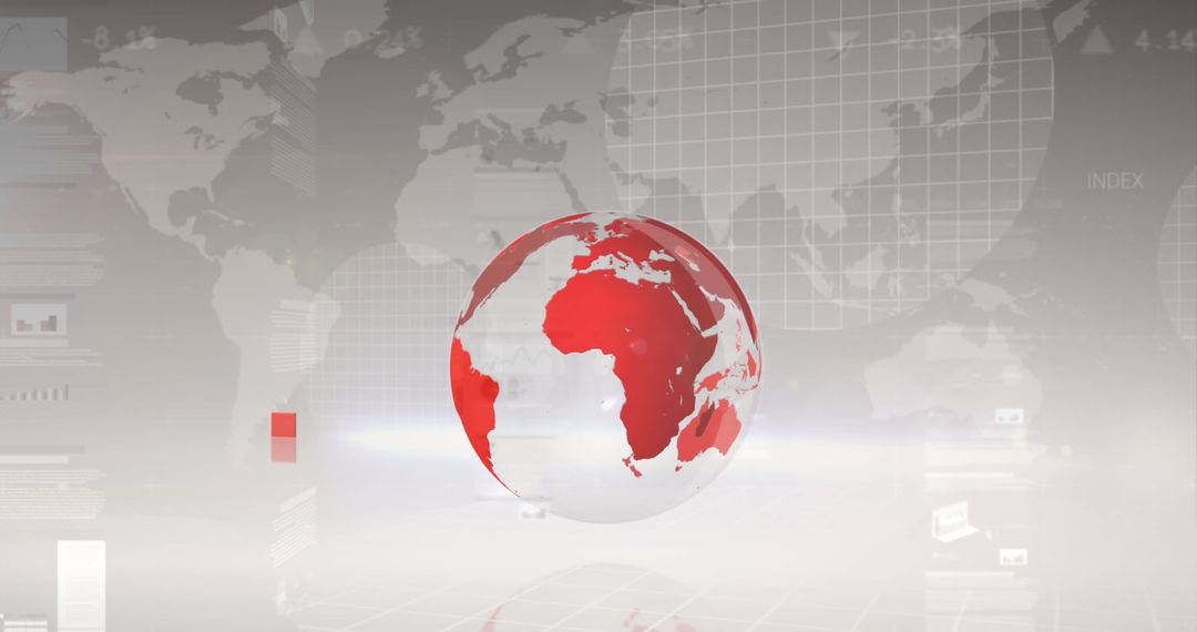 Global Financial Dashboard Virtual Interface with Business Elements