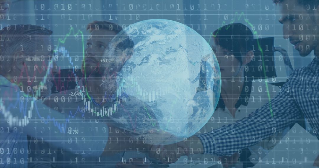 Global Collaboration and Data Analysis in Modern Office