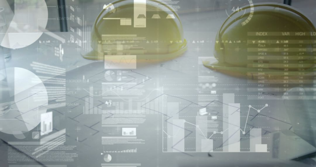 Abstract Financial Data and Architecture Blueprint Concept