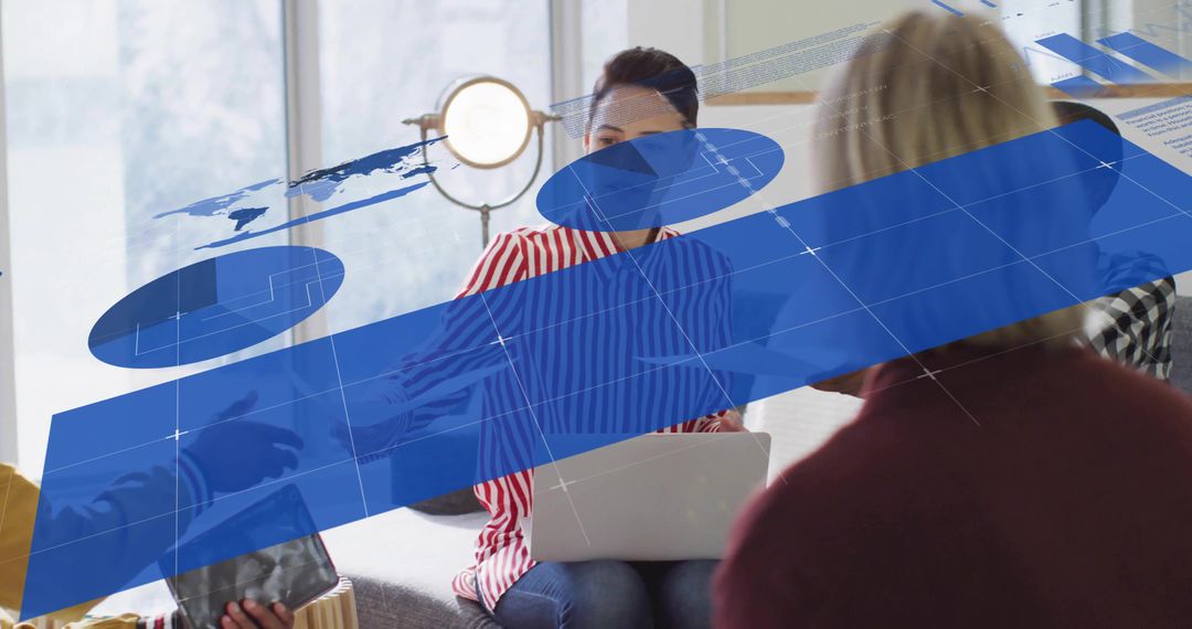 Modern Workplace Brainstorming with Technology Overlay