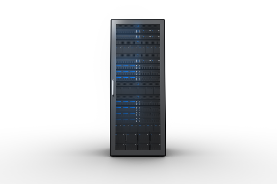 Black Server Isolated on Transparent Background Digital Illustration - Download Free Stock Images Pikwizard.com