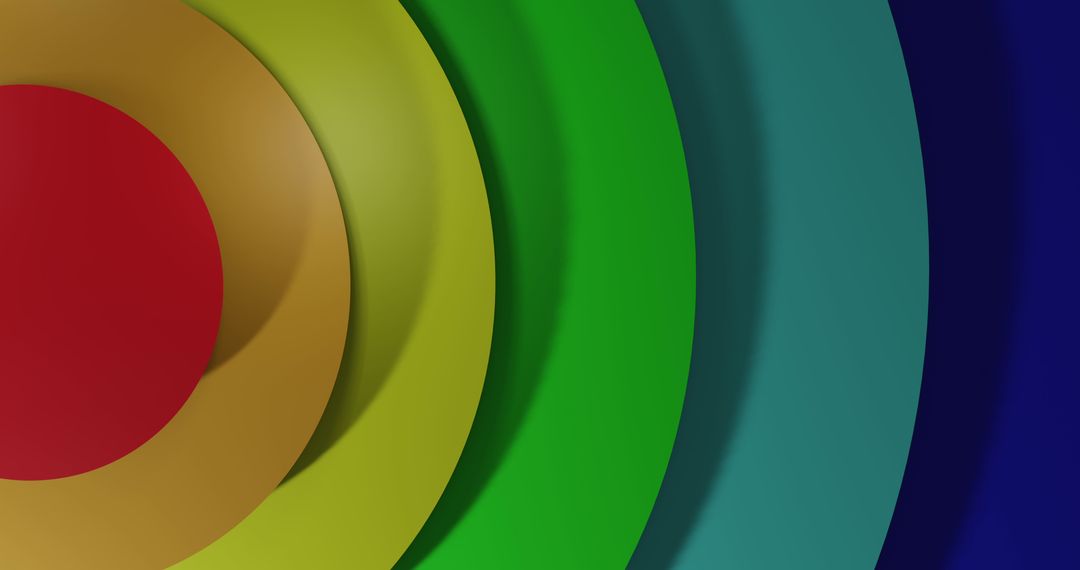 Colorful Layered Circles on Vibrant Abstract Background