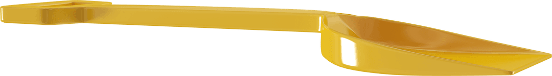 Yellow Sand Shovel on Transparent Background for Playful Summer Fun