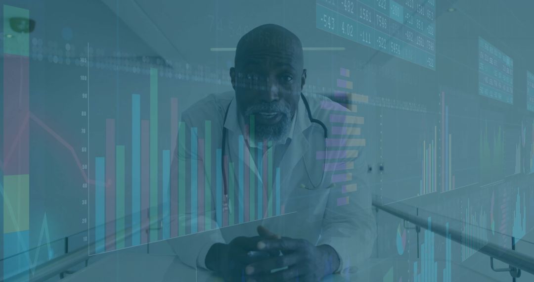 Experienced Doctor Analyzing Digital Medical Data in Clinic