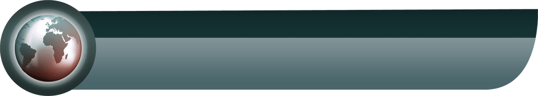 Elegant Abstract Transparent Graphic with Globe Accent