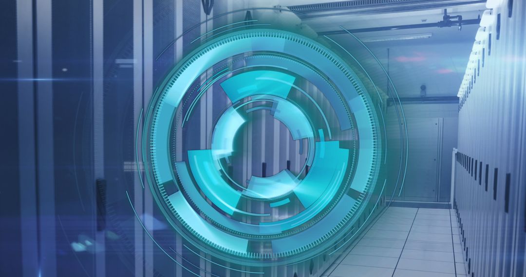 Digital Interface with Loading Signals in Modern Server Room
