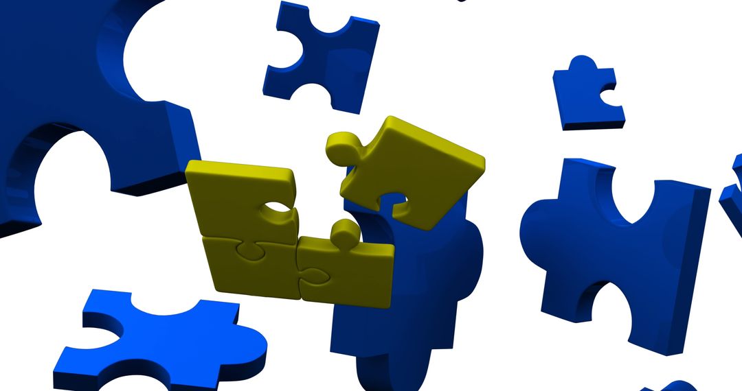 Dynamic Puzzle Pieces Symbolizing National Puzzle Day