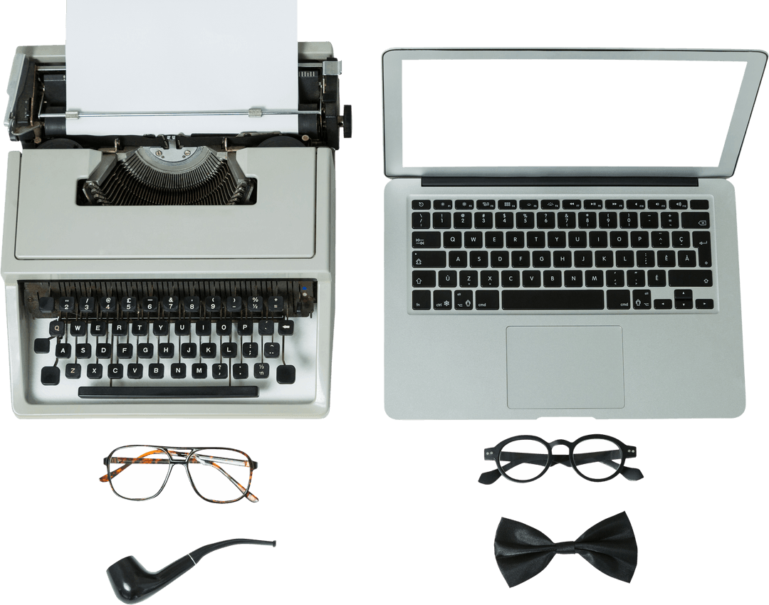 Transparent Harmony Between Vintage and Modern Workspace Tools