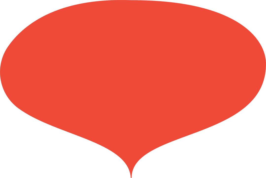 Red Abstract Curved Shape Transparent Background Illustration