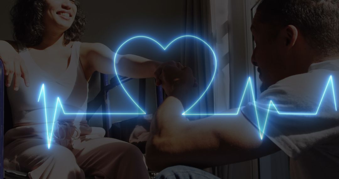 Interplay of Technology and Love with Neon Heartbeat