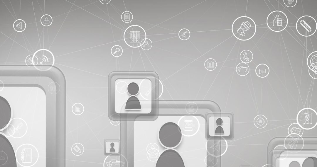 Digital Network of Social Media Connections and Communication