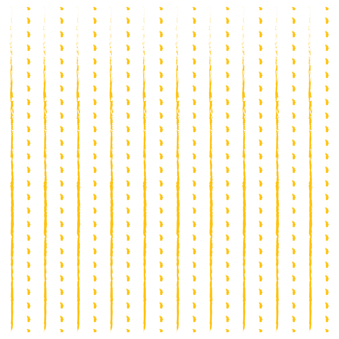 Transparent Yellow Lines and Dots Pattern