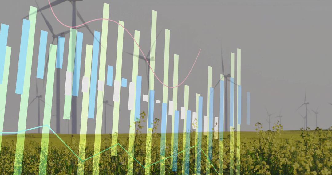 Renewable Energy Analytics Over Crop Field with Wind Turbines