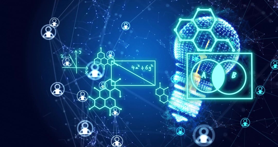 Innovative Digital Idea Concept with Data Networks