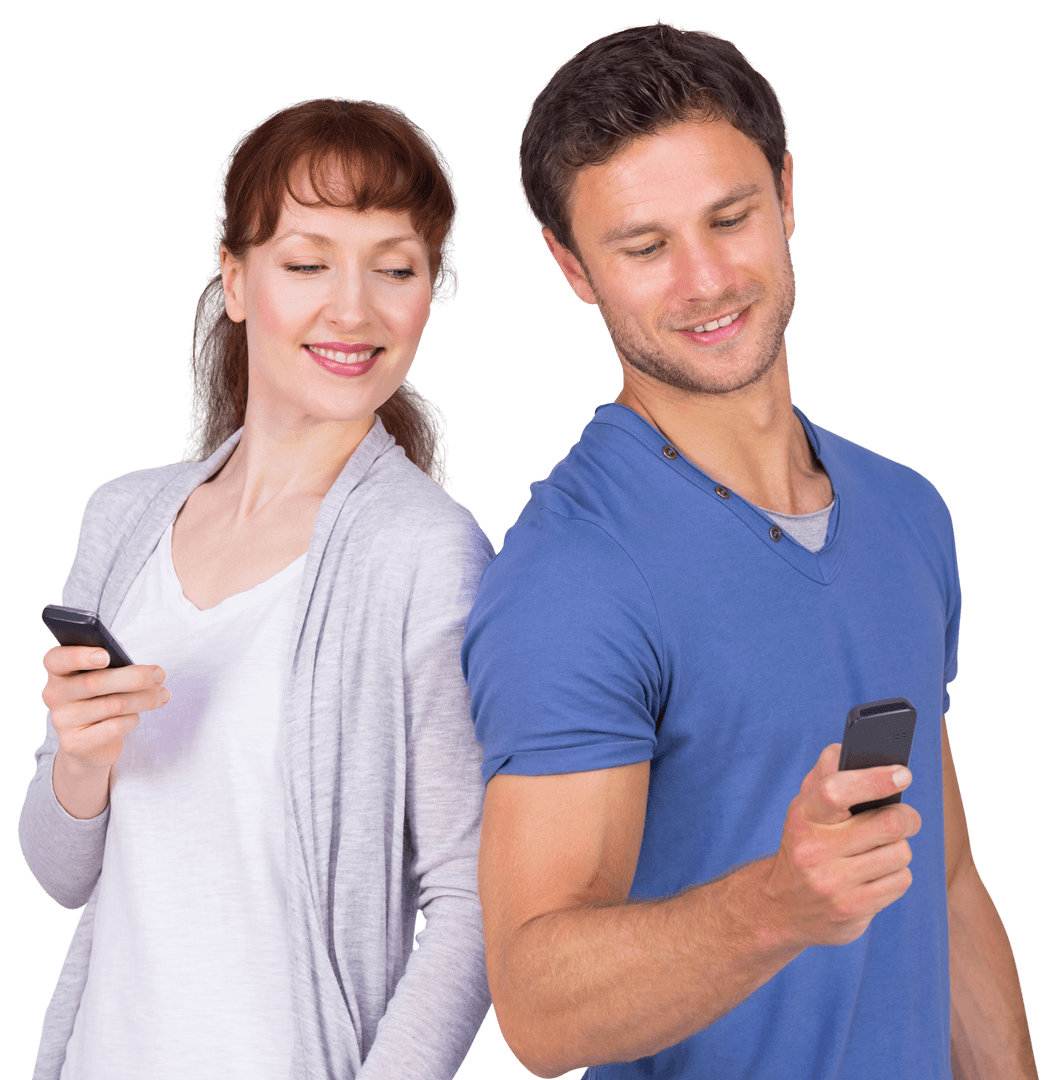 Couple in Casual Outfits Sharing Light Moment Makes Transparent Connection