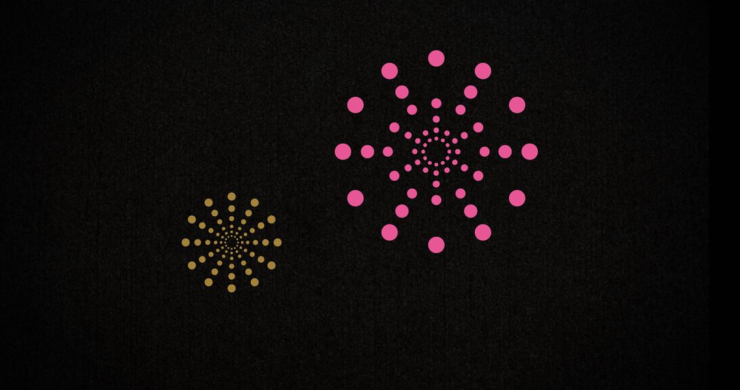 Colorful Fireworks Display against Black Sky