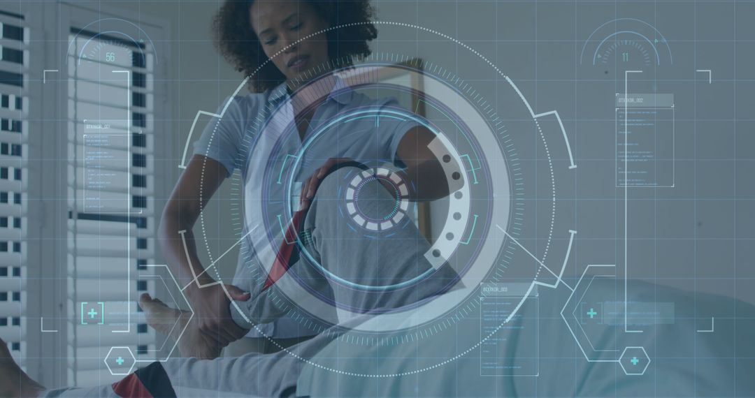 Futuristic Medical Rehabilitation with Digital Interface Concept