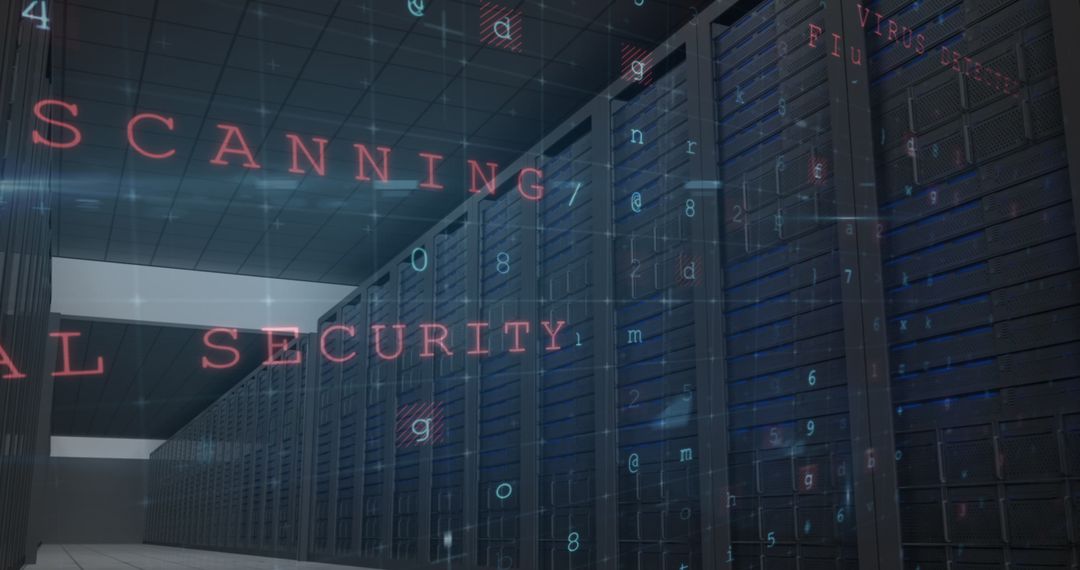 Cybersecurity Defense Concepts in a Server Room