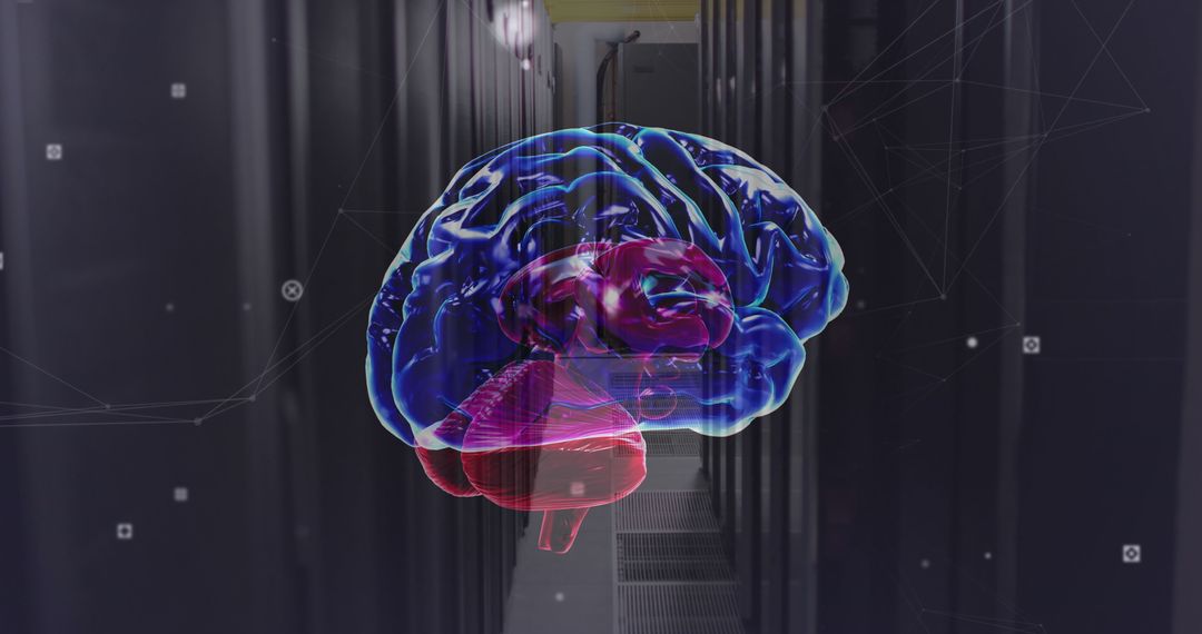 Digital Brain Network Integration in Server Room