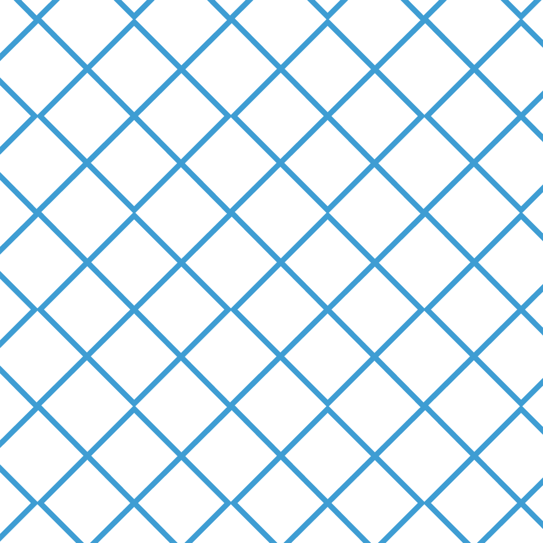 Transparent Blue Diamond Grid Pattern for Fence Design