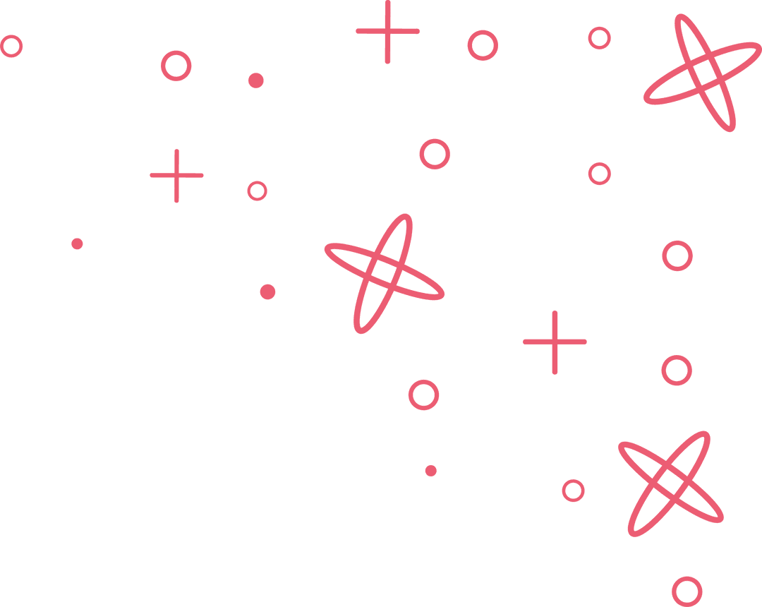 Futuristic Red Geometric Shapes on Transparent Background