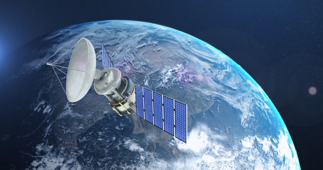 Satellite Orbiting Earth with Focus on Data Transmission