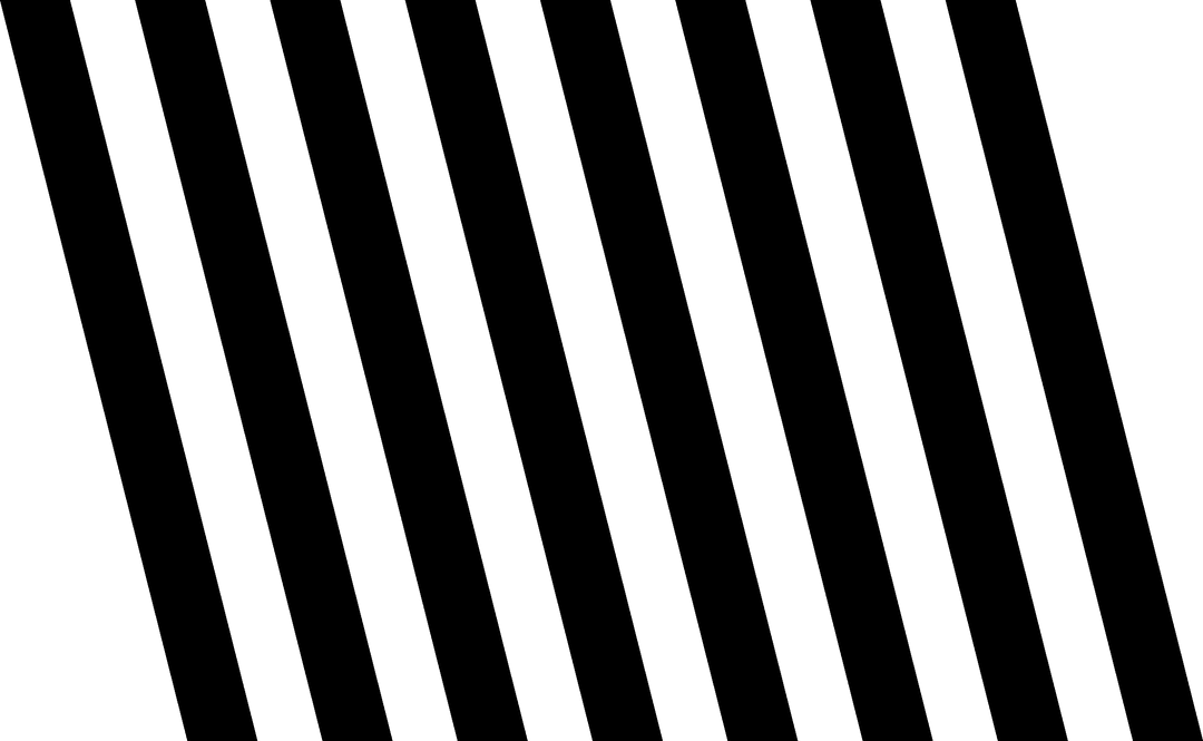 Black Parallel Stripes on Transparent Background